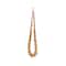 Light Brown Wood Necklace Handmade Geometric Beaded Garland Sculpture